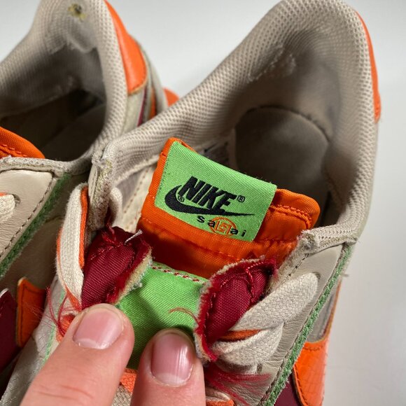 DH1347-100 LDWaffle x sacai x CLOT x Nike 'Orange Blaze' mens size US 10 - Picture 4 of 11